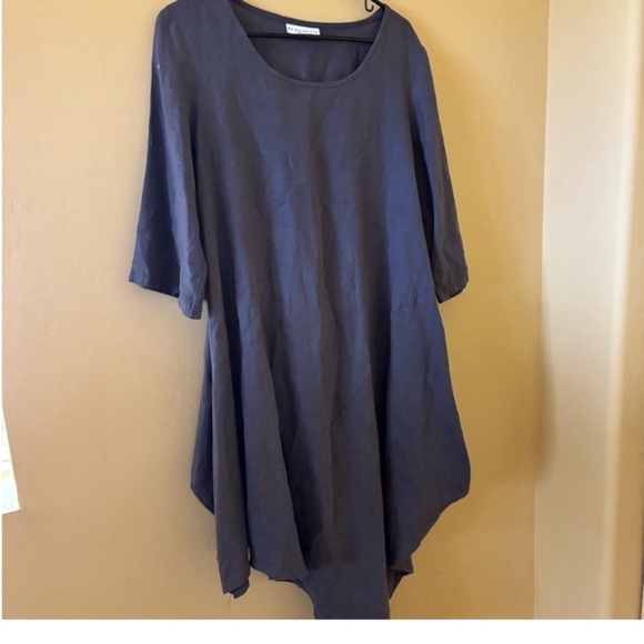 Bryn Walker new Lagenlook Nadia tunic shirt dress Sz XS - Picture 4 of 8